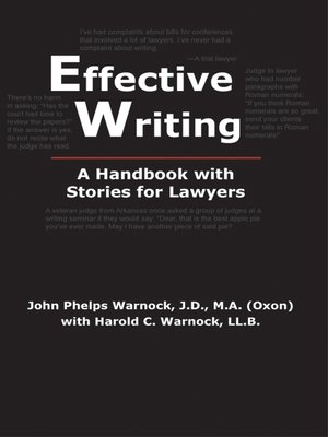 cover image of Effective Writing